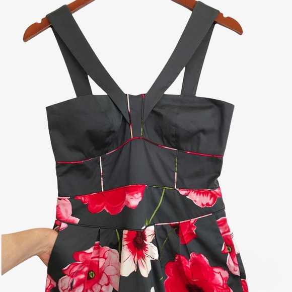 Anthropologie Sine Halter Floral Print Women’s Mini Dress 4 - Picture 9 of 17